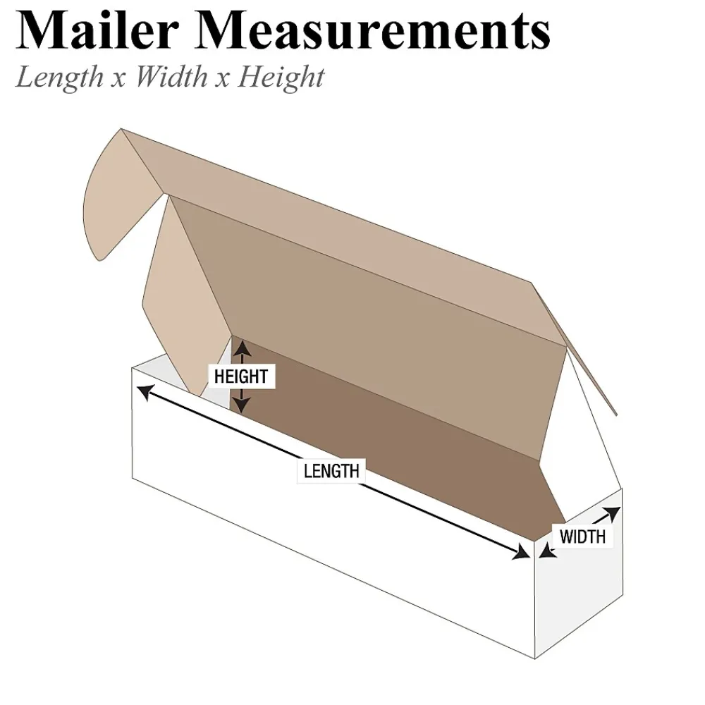 Online Partners Brand 10" x 4" x 4" Deluxe Literature Mailers, 50/Bundle (MFL1044)