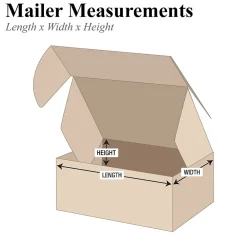 New Partners Brand 12" x 10" x 6" Deluxe Literature Mailers, 50/Bundle (MFL12106K)