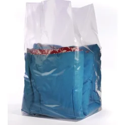 Clearance SI Products 16" x 12" x 30" Gusseted Poly Bags, 1.5 Mil, Clear, 500/Carton (1491)