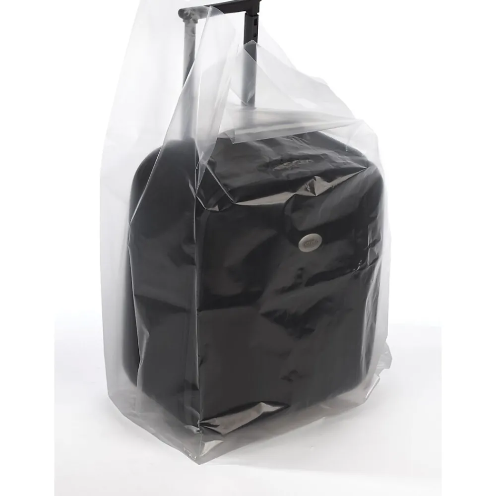 Sale SI Products 24" x 12" x 36" Gusseted Poly Bags, 3 Mil, Clear, 100/Carton (1759)