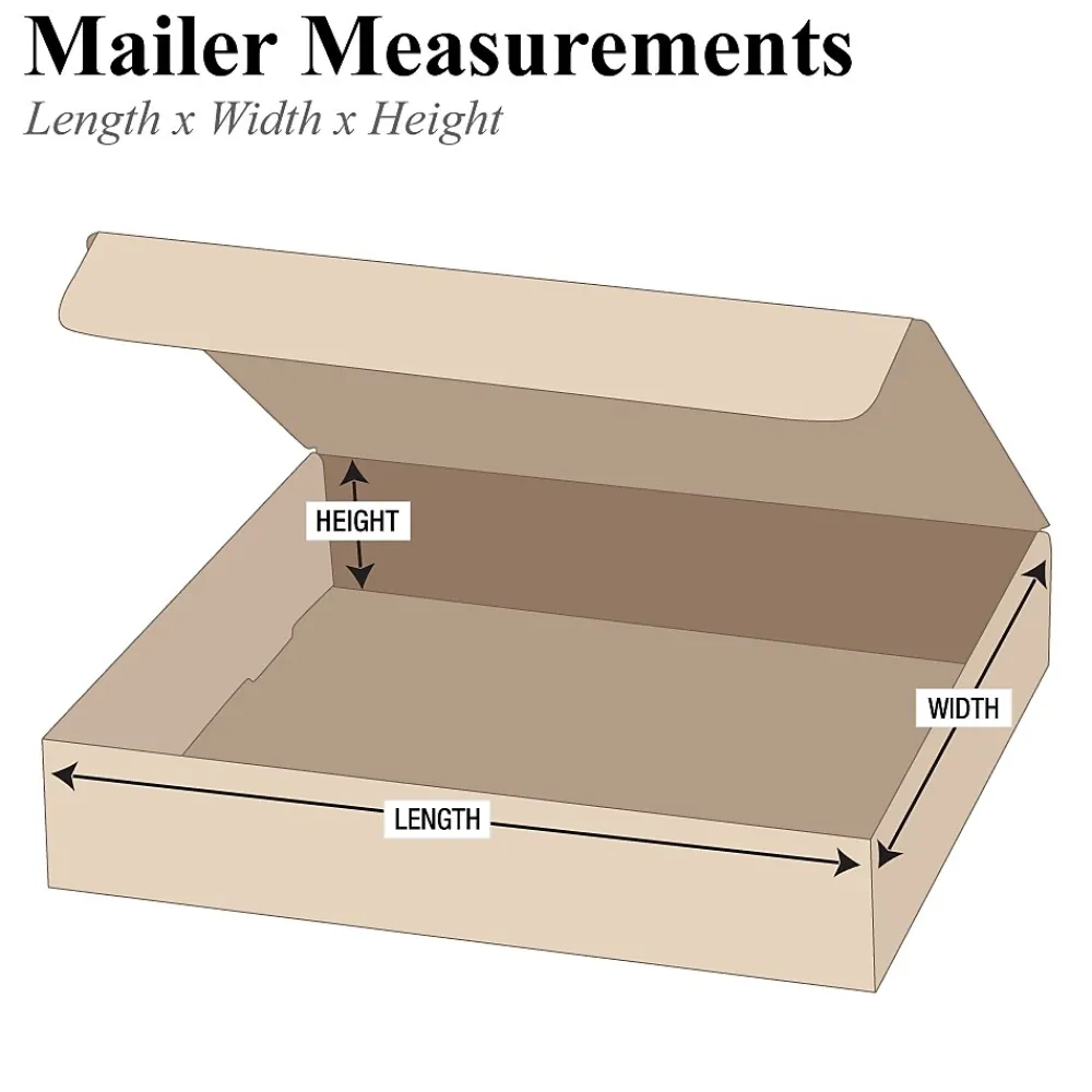Hot Partners Brand 12" x 8" x 3" Literature Mailers, 50/Bundle (ML1283K)