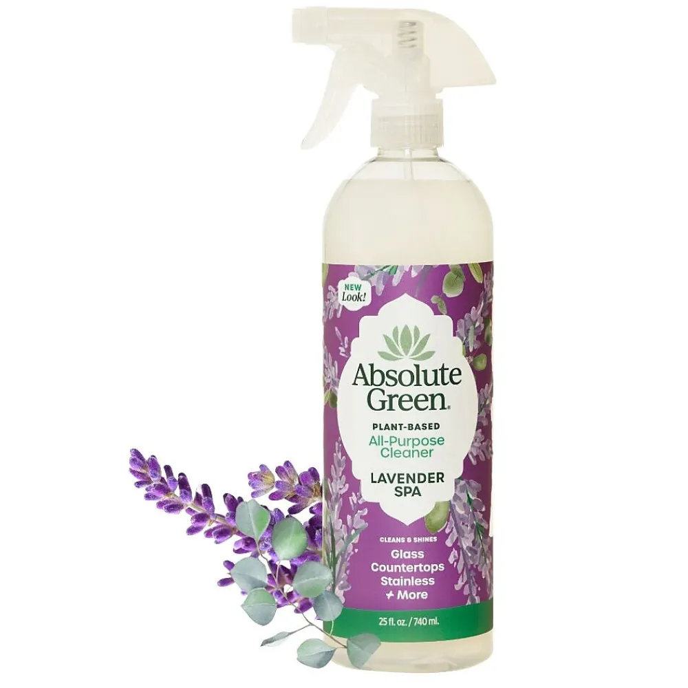 Natural All-Purpose Cleaner, Lavender Spa Scent, 25 Fl Oz., 6/Carton (AG27-ST-6)<Absolute Green Outlet