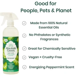 Natural Multipurpose Cleaner, Peppermint Scent, 25 Fl Oz., 2/Pack (PEPALL-2PK)<Absolute Green