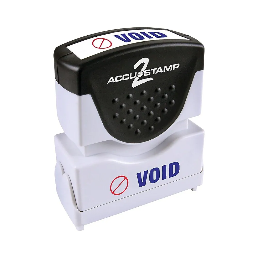 Stamps & Stamp Pads|Accu-Stamp 2 Pre-Inked Stamp, VOID, Blue and Red Inks (035539)