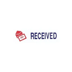 Stamps & Stamp Pads|Accu-Stamp 2 Pre-Inked Stamp, RECEIVED, Blue and Red Inks (035537)