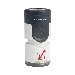 Stamps & Stamp Pads|Accu-Stamp Pre-Inked Stamp, Check Mark, Red Ink (035658)