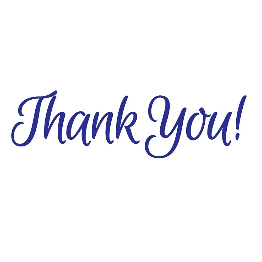 Stamps & Stamp Pads|Accu-Stamp Pre-Inked Stamp, "Thank You!", Blue Ink (035672)