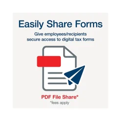 Tax Forms*Adams 2024 1099-R Tax Form with Access to Tax Forms Helper, 5-Part, 2-Up, Copy A, 1, B, 2, 10/Pack (STAX5R-24)