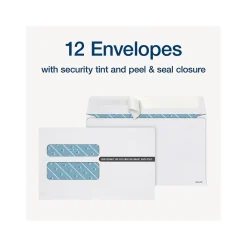 Tax Forms*Adams 2024 W-2 Tax Form with Self-Seal Envelopes and Access to Tax Forms Helper, 6-Part, 2-Up, Copy A, 1, B, C, 2, D, 12/Pack