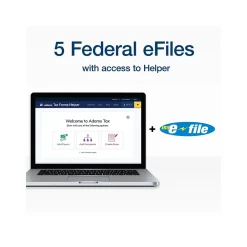 Tax Forms*Adams 2024 W-2 Tax Form with W-3 Forms, e-files, and Access to Tax Forms Helper, 6-Part, 2-Up, Copy A, 1, B, C, 2, D, 24/Pack