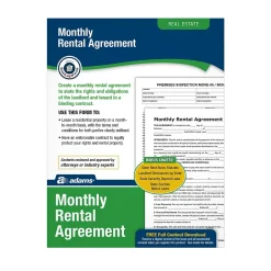 Business Forms*Adams Carbon Rental Applications, 8.5" x 11", (LF255)