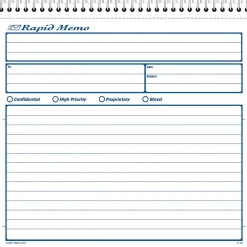 Notepads|Adams Spiral Memo Books, 8-1/2" x 7-1/4"