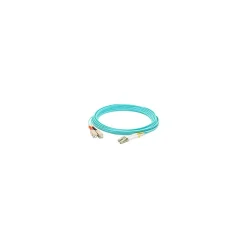 AddOn ® 9.8' Laser-Optimized OM3 Multi-Mode Fiber Duplex SC to LC Male/Male Patch Cable, Aqua