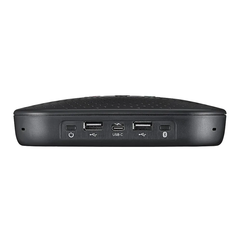 Adesso 360° Xtream S8 Conference Call Bluetooth/Wired Speaker with Microphone and USB 3.0 Hubs, Black
