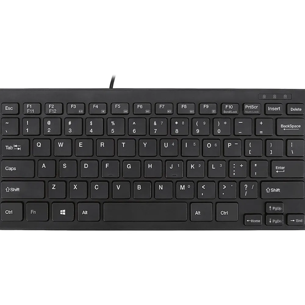 Discount Adesso SlimTouch Mini Wired Gaming Keyboard, Black (AKB-111UB)