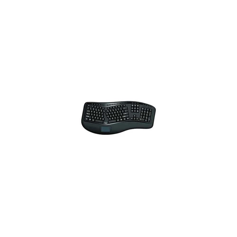 Online Adesso Tru-Form Wireless Keyboard, Black (WKB-4500UB)