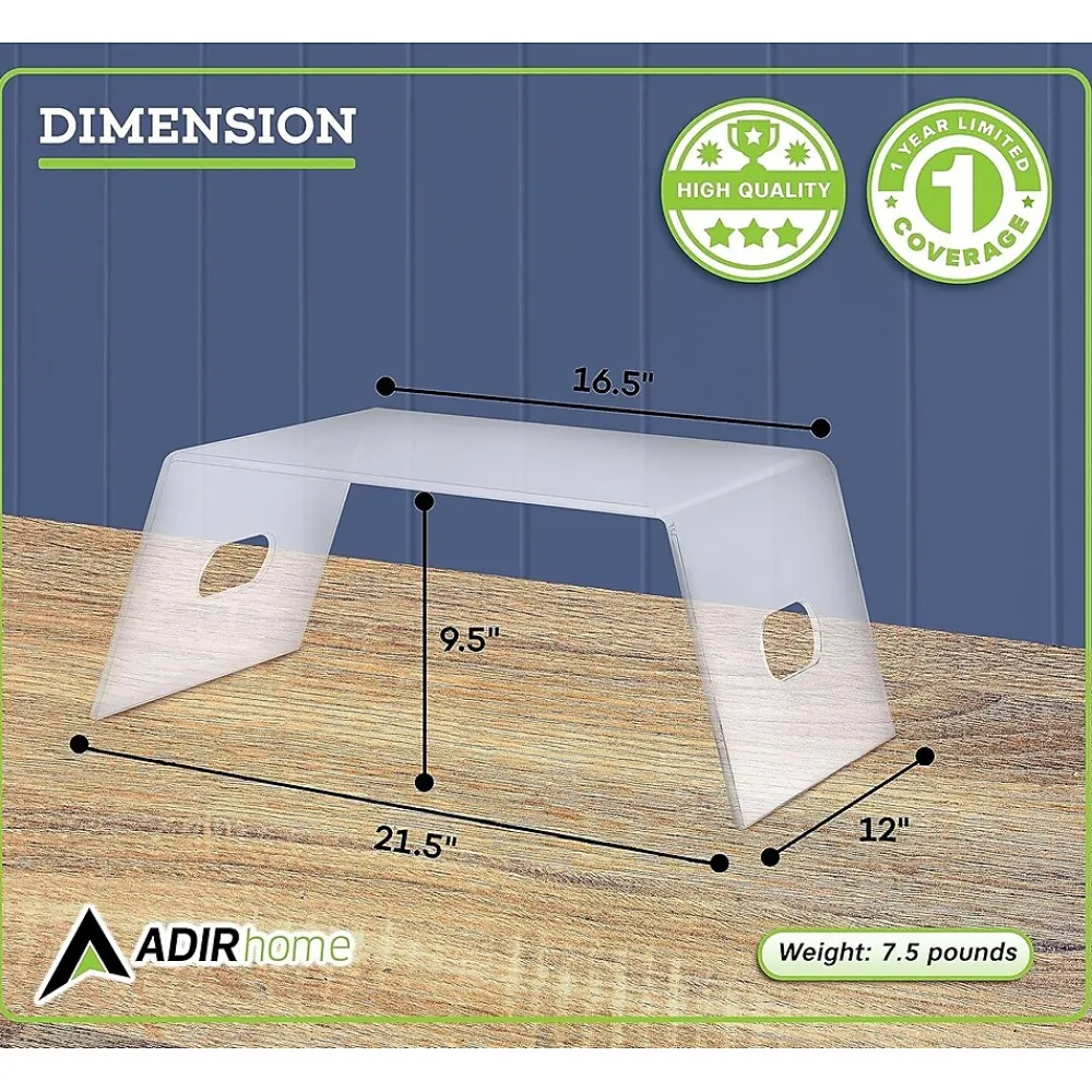 Online AdirHome Acrylic Laptop/Monitor Stand, Clear (516-CLR)