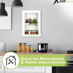 Shelving*AdirHome 1-Shelf Recessed Wall Mount Shelf, 19