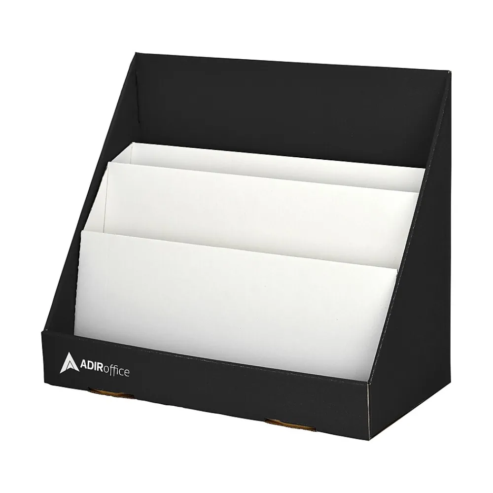 Bookcases*AdirOffice Cardboard 3-Tier Bookshelf, Black (505-01-BLK)