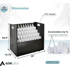 File Cabinets*AdirOffice 50-Slot Mobile Roll File, 28.5