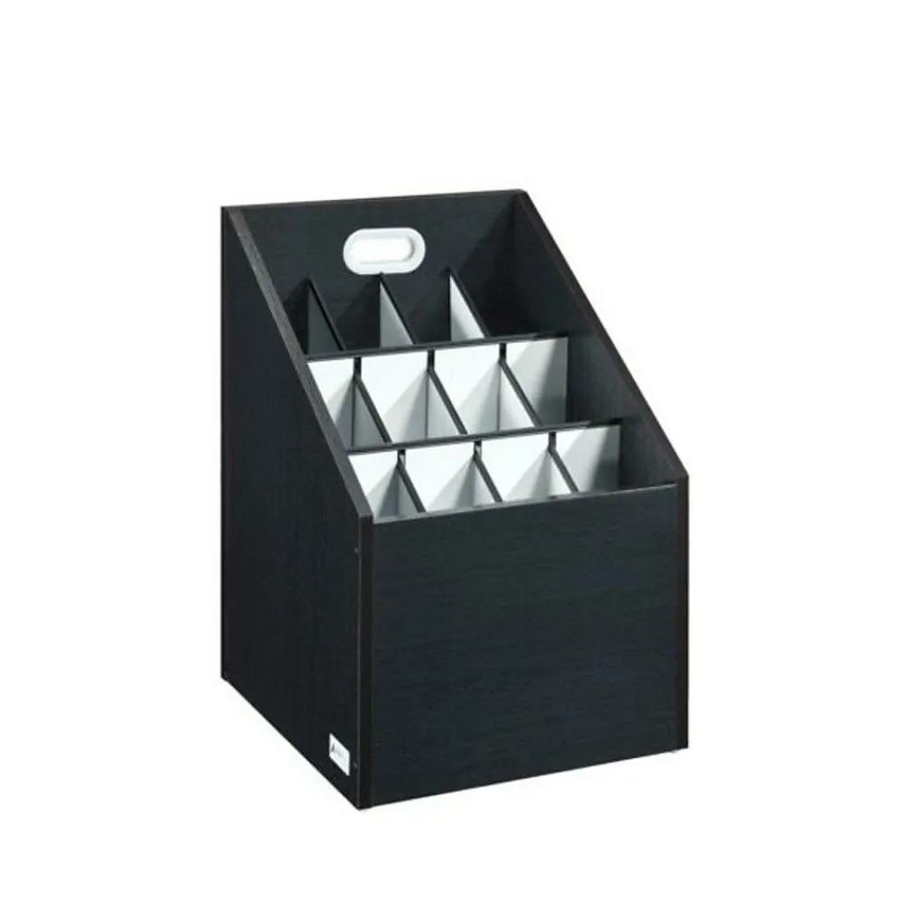 File Cabinets*AdirOffice Vertical File Cabinet, 22.24"H x 15.55"W x 15.55"D, Black (ADI627-WBLK)