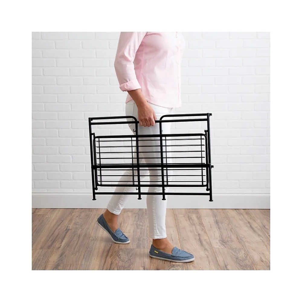 Shelving*Advantus FlipShelf 2-Shelf Steel Rack, 18" x 26.75" x 12", Black (38780)