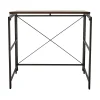 Corner Desks*Advantus Flipshelf 32"W Computer Desk, Wood Grain/Black (39338)