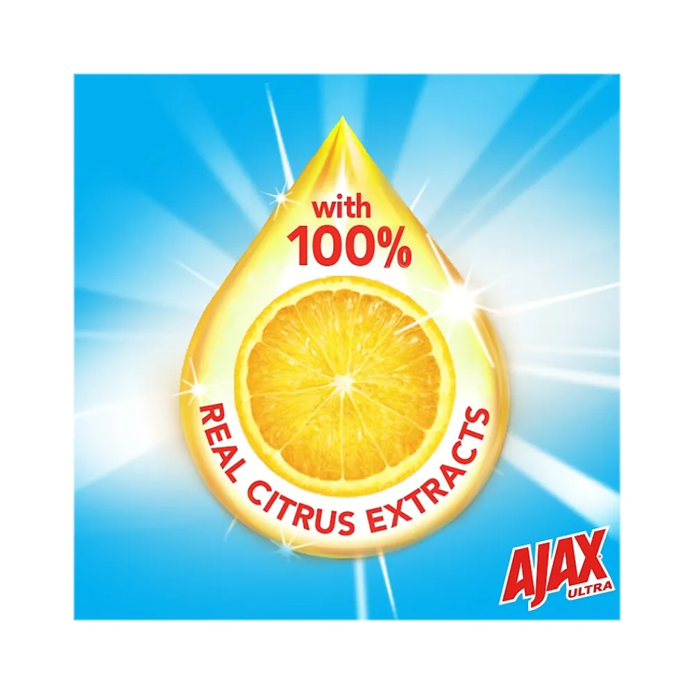 Ultra Super Degreaser Dish Soap, Lemon, 52 fl. oz., 6/Carton (149861CT)<Ajax
