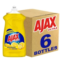 Ultra Super Degreaser Dish Soap, Lemon Scent, 52 fl. oz. (149861)<Ajax Discount