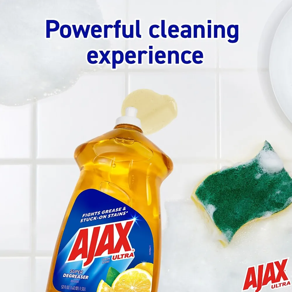 Ultra Super Degreaser Dish Soap, Lemon Scent, 52 fl. oz. (149861)<Ajax Discount