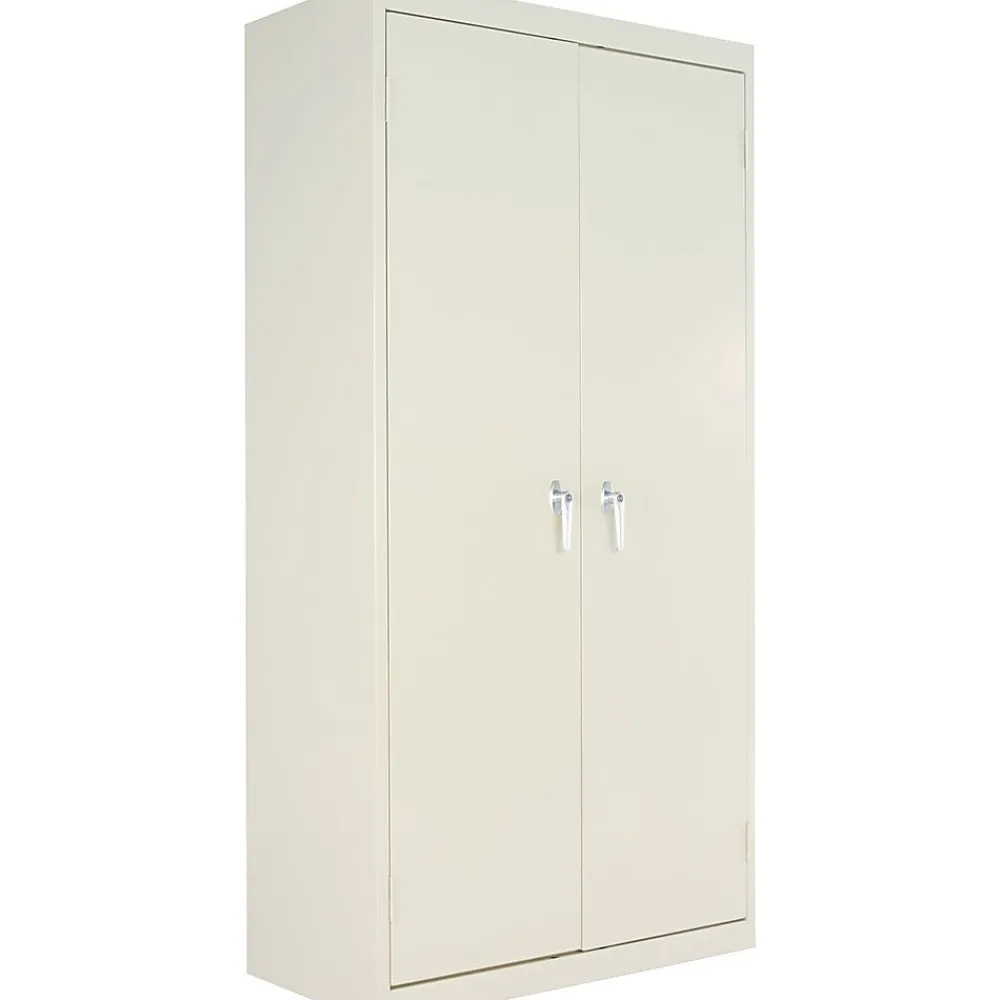 Storage Cabinets*Alera Fixed Shelf Storage Cabinet, Putty, 4-Shelf, 36"W x 18"D x 72"H (ALECM7218PY)