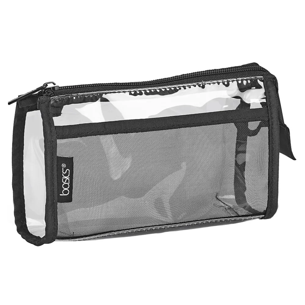 Basics PVC Clutch, Clear/Black (A004302HA)<Allegro Hot