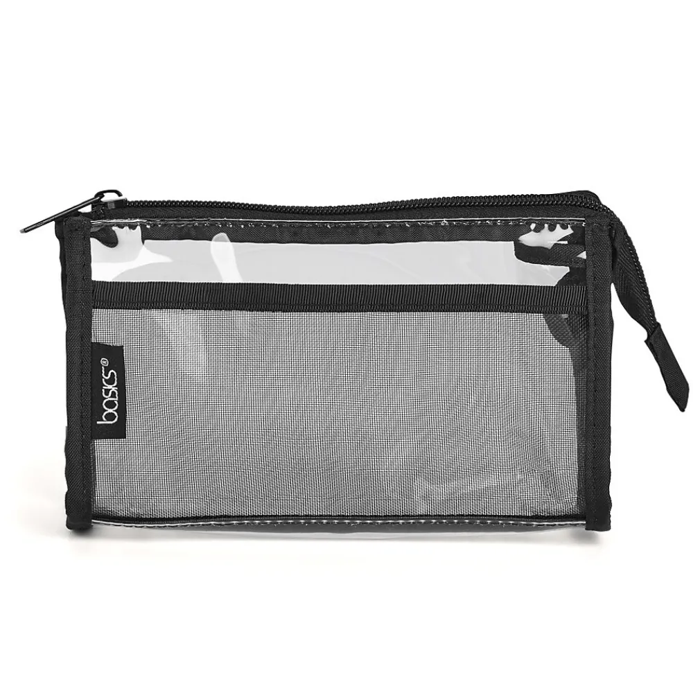 Basics PVC Clutch, Clear/Black (A004302HA)<Allegro Hot