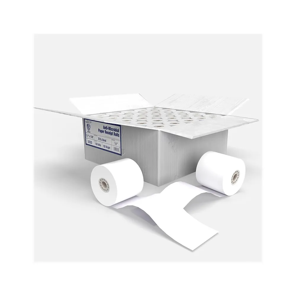 Pos Paper*Alliance Armor Receipt Paper Roll, 2.25" x 130', 50/Carton (3030)