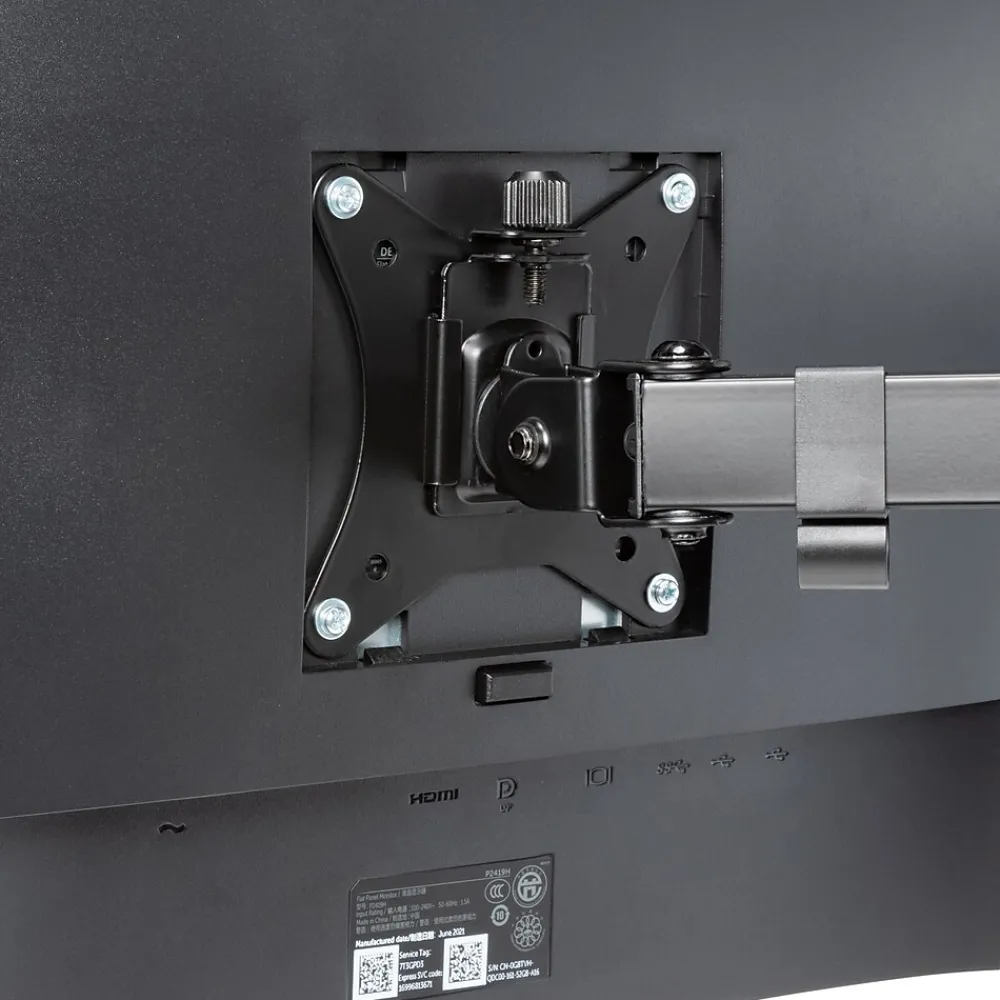 Sale Allsop Adjustable Dual Monitor Arms, Up to 32" Monitor, Black (32628)