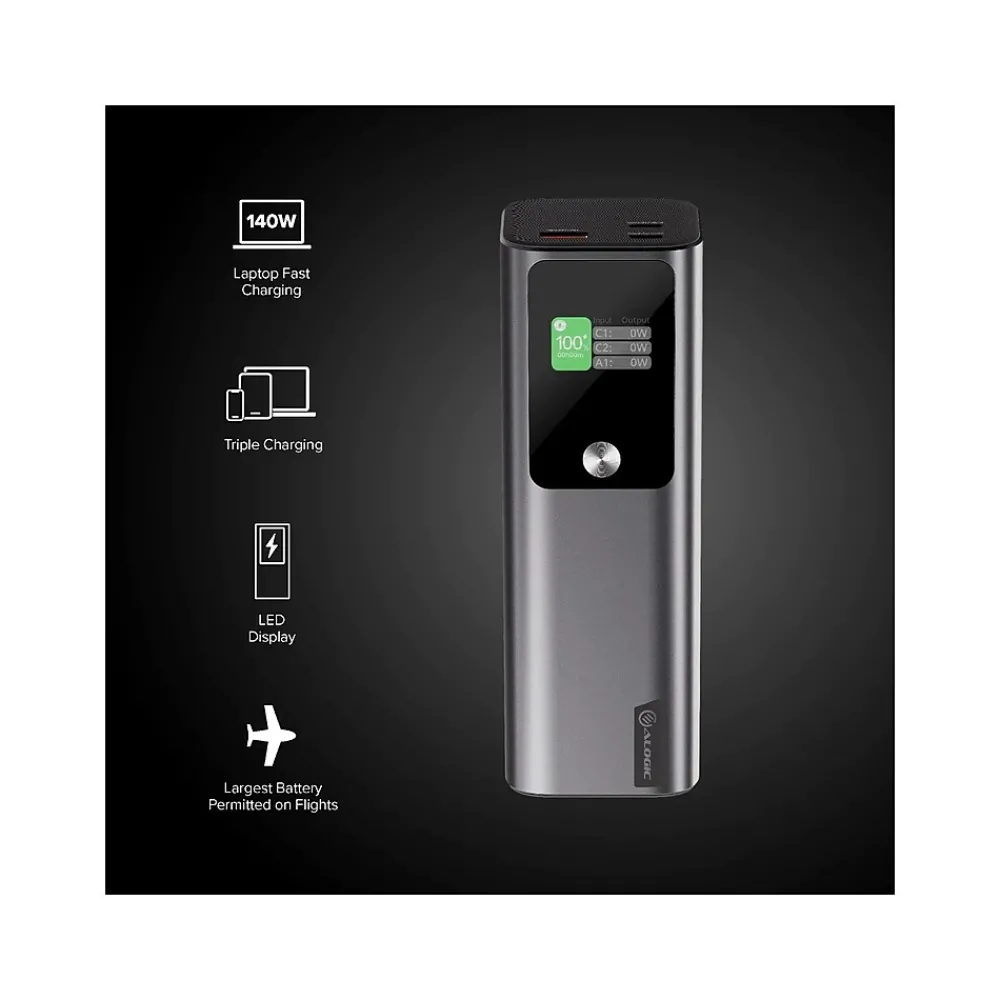 Ark USB Power Bank, 27000mAh, Silver (A27KPB140W)<ALOGIC New
