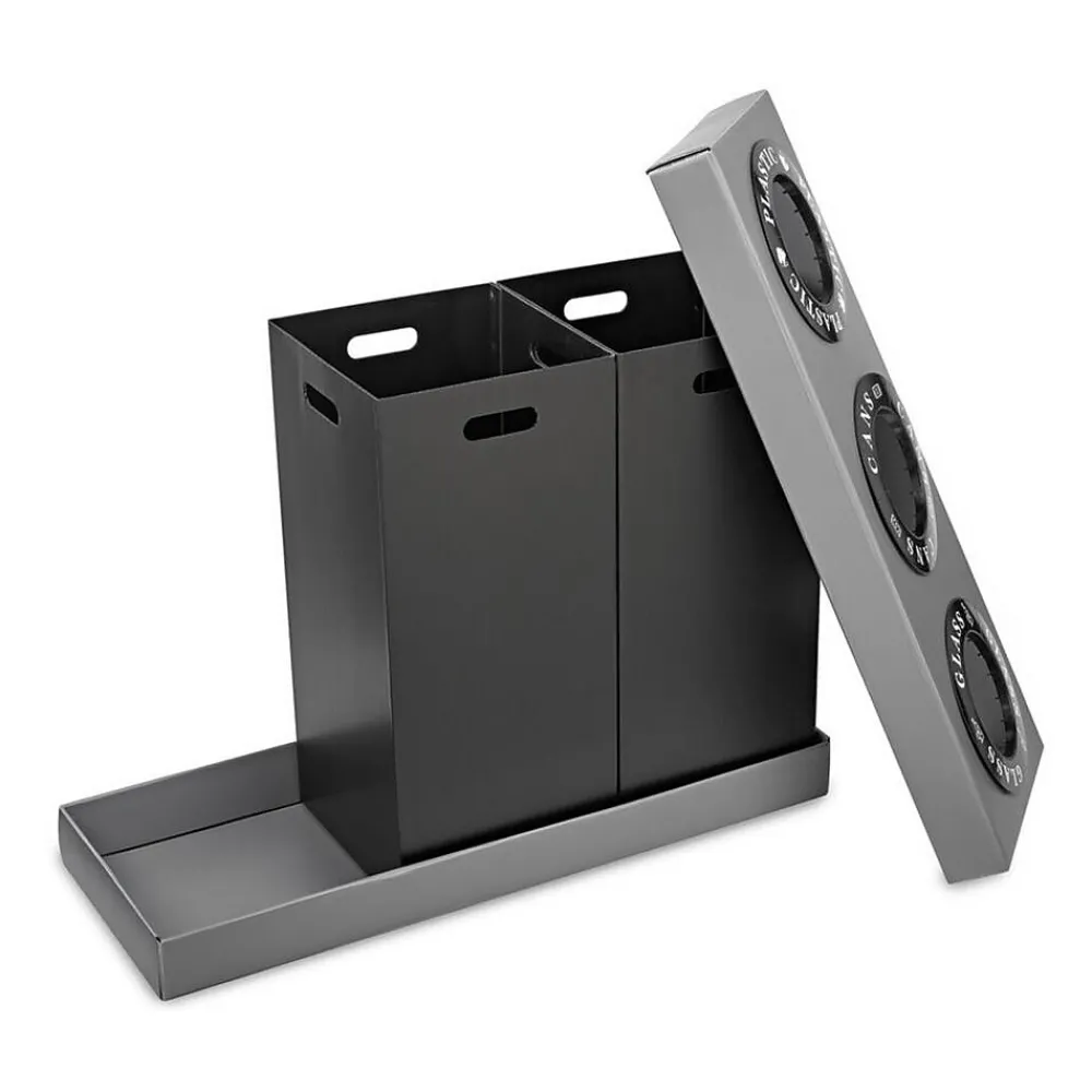 Cardboard Trash & Recycling Bin Combo, 84 Gallon, Black (471-03-BLK)<Alpine Industries Sale
