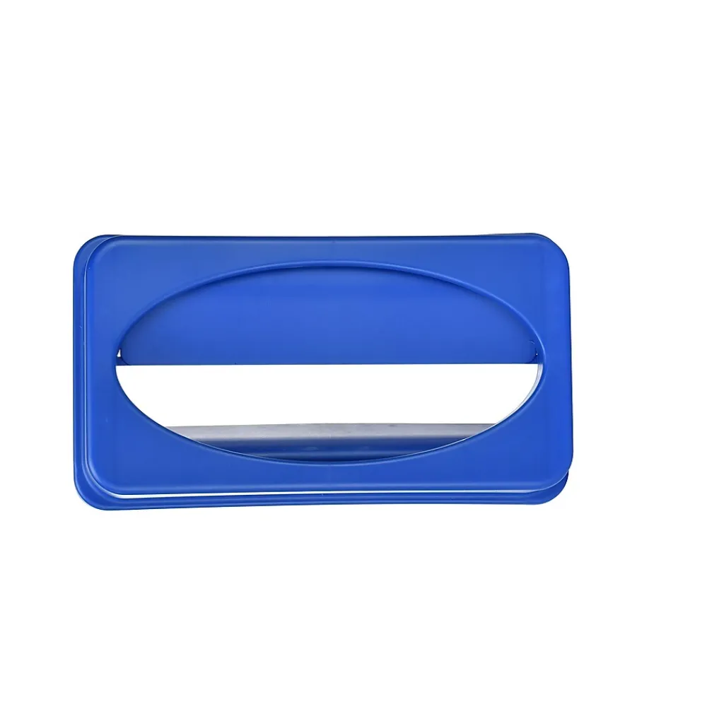 Plastic Recycle Bin and Lid, 23 Gallon, Blue, (477-R-BLU-PKG2)<Alpine Industries New