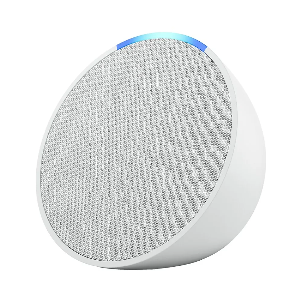Amazon Echo Pop Bluetooth/Wi-Fi Wireless Smart Speaker with Alexa, Glacier White (53-031156)