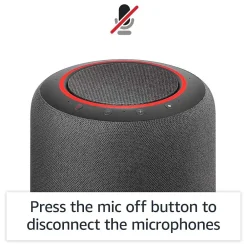 Amazon Studio Zigbee, Wi-Fi, Bluetooh Wireless Smart Speaker, Charcoal (B07G9Y3ZMC)