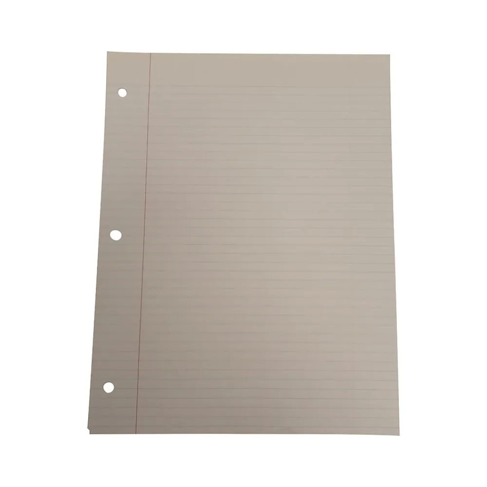 Filler Paper|American Paper College Ruled Filler Paper, 8.5" x 11", 3-Hole Punched, 500 Sheets/Pack (140P)