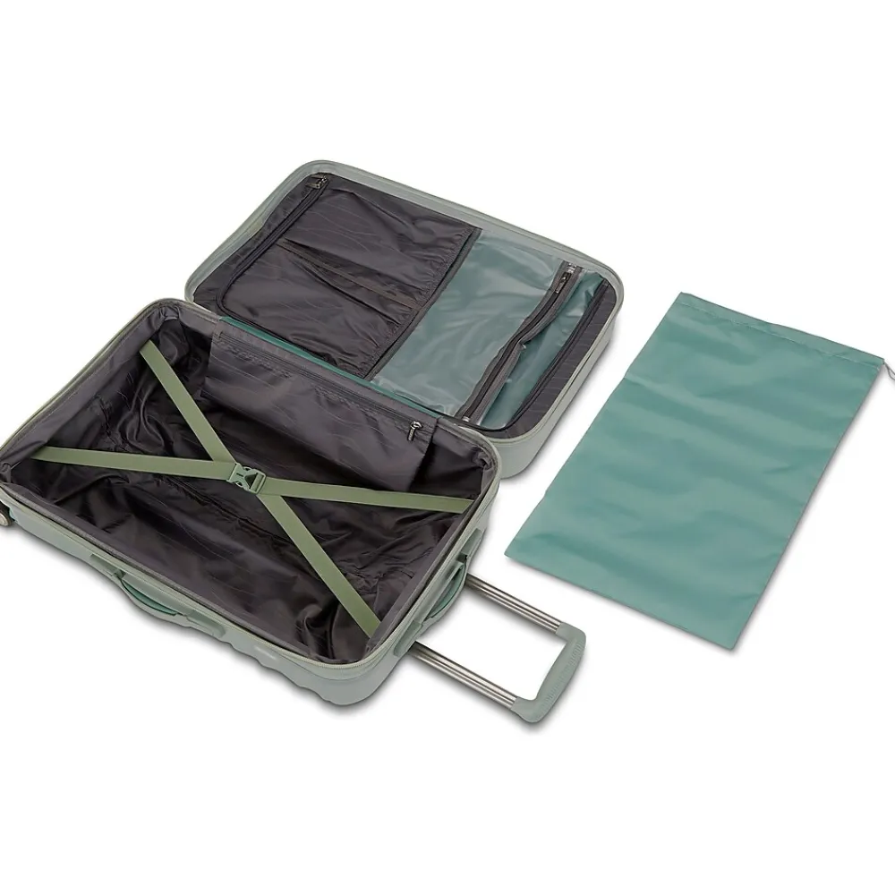 Cascade 22" Hardside Carry-On Suitcase, 4-Wheeled Spinner, Sage Green (143244-2017)<American Tourister