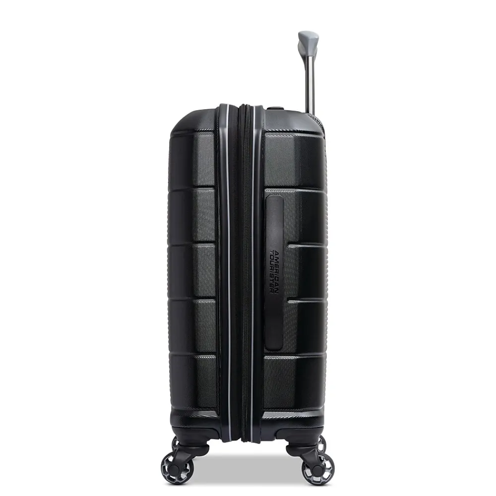 Stratum 2.0 22" Hardside Carry-On Suitcase, 4-Wheeled Spinner, Jet Black (142348-1465)<American Tourister Outlet