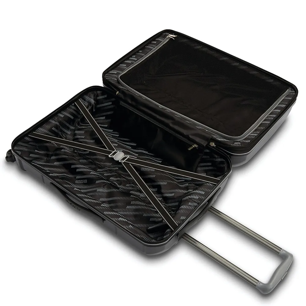 Stratum 2.0 22" Hardside Carry-On Suitcase, 4-Wheeled Spinner, Jet Black (142348-1465)<American Tourister Outlet