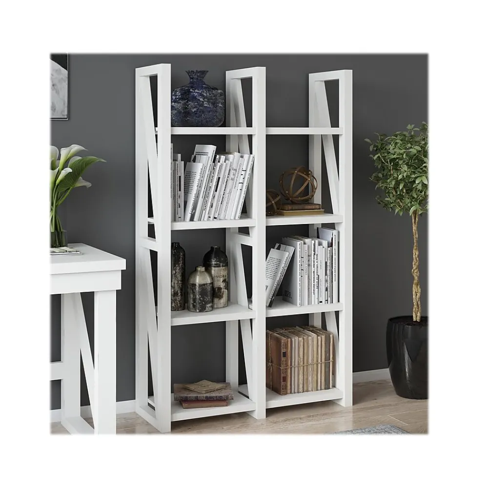 Bookcases*Ameriwood Crestwood 60"H 8-Shelf Bookcase, White (4465013COM)