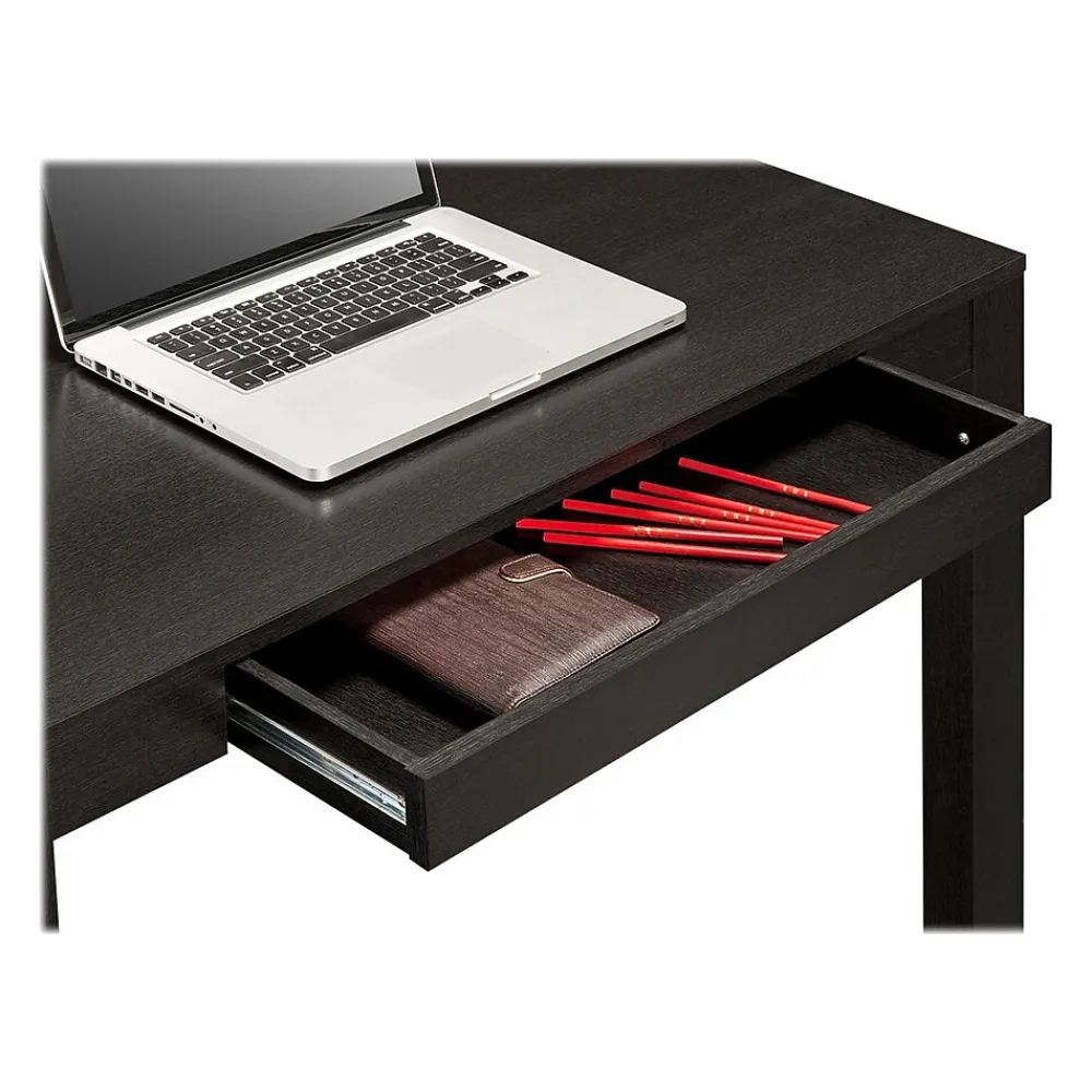 Office Desks*Ameriwood Home Parsons 39" W Desk with Drawer, Black Oak (9178396)