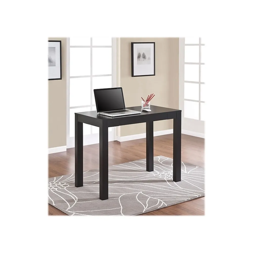 Office Desks*Ameriwood Home Parsons 39" W Desk with Drawer, Black Oak (9178396)