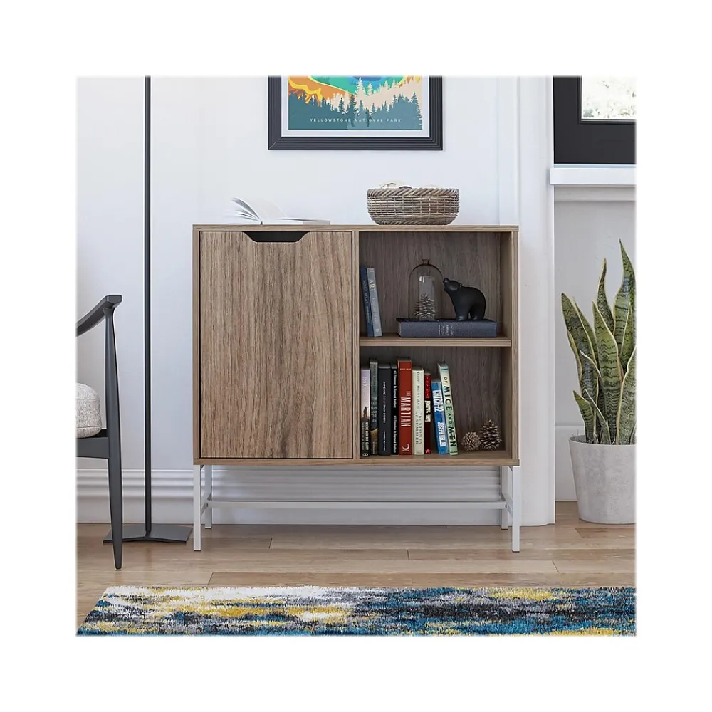 Bookcases*Ameriwood Modine 30"H 2-Shelf Bookcase with Adjustable Shelf, Walnut (3483905COM)