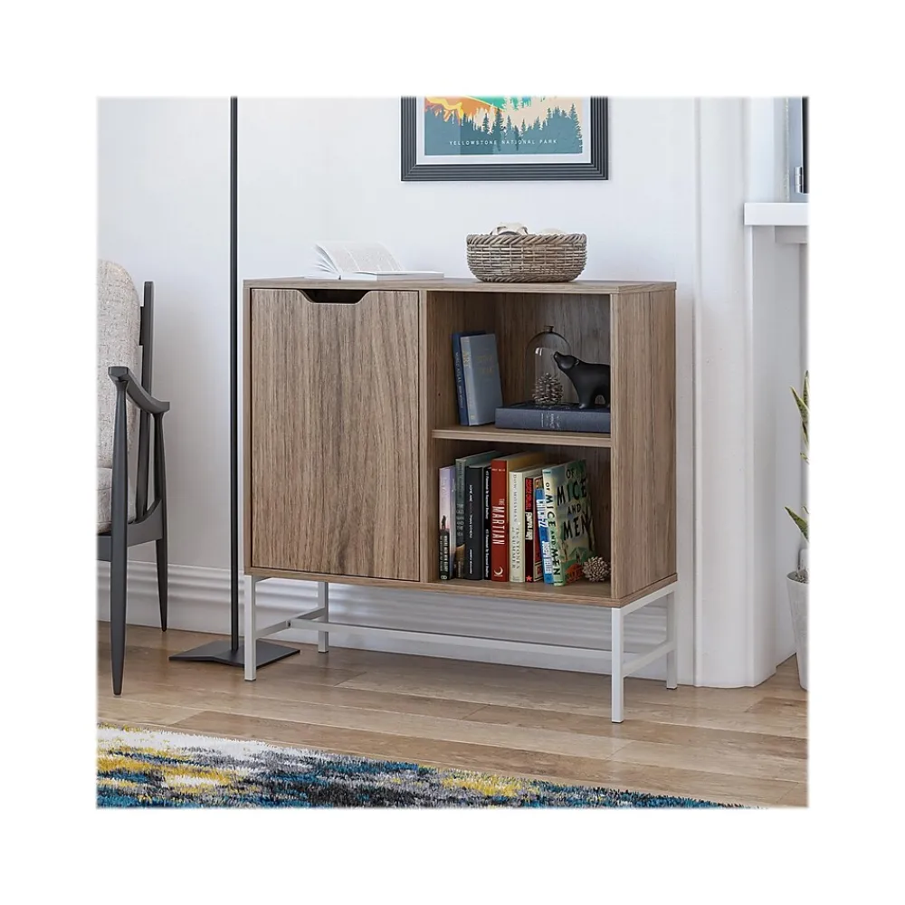 Bookcases*Ameriwood Modine 30"H 2-Shelf Bookcase with Adjustable Shelf, Walnut (3483905COM)