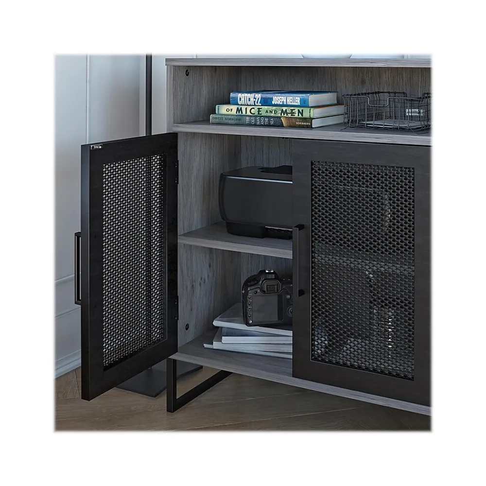 Storage Cabinets*Ameriwood Purdue 30" Storage Cabinet with 3 Shelves, Gray Oak (3558917COM)